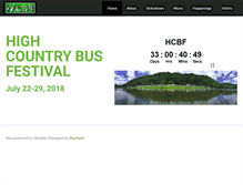 Tablet Screenshot of highcountrybusfestival.com